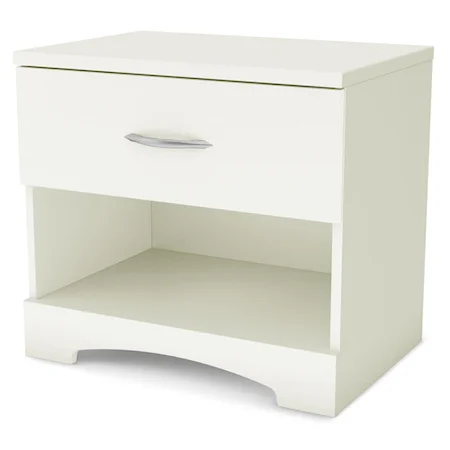 1 Drawer Nightstand with Shelf